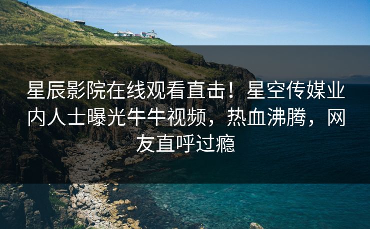 星辰影院在线观看直击！星空传媒业内人士曝光牛牛视频，热血沸腾，网友直呼过瘾